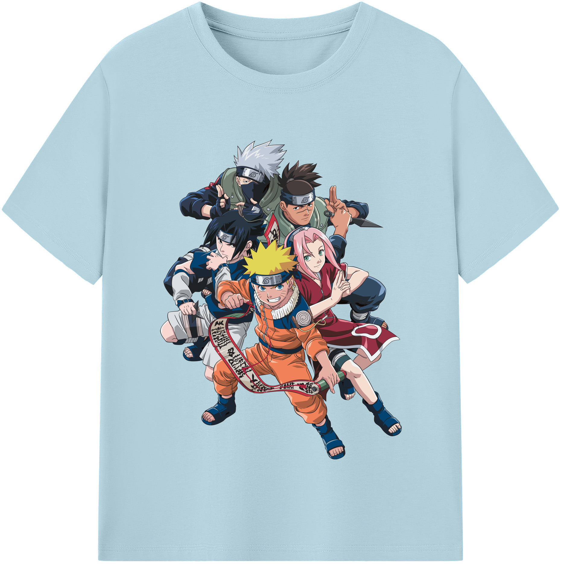 （画像用） NARUTO -ナルト- うずまき ナルト Uzumaki Naruto 綿100％半袖Tシャツ（フロントプリント）